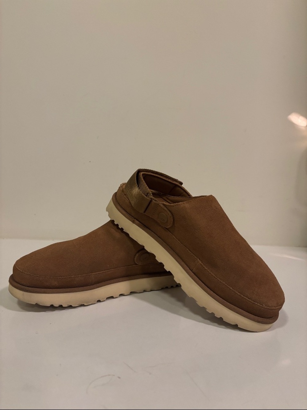 UGG Women's Chestnut Brown Suede Clog Mules